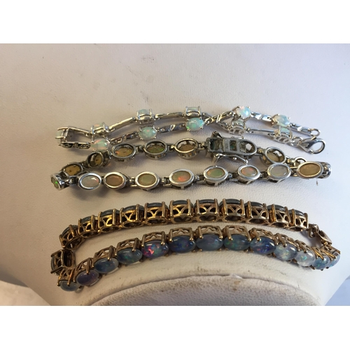 106 - Collection of Sterling Silver Opal Tennis Bracelets x 3.


2024251