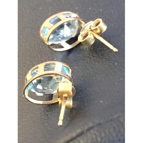 16 - 9ct Gold Blue Topaz Stud Earrings


2073650