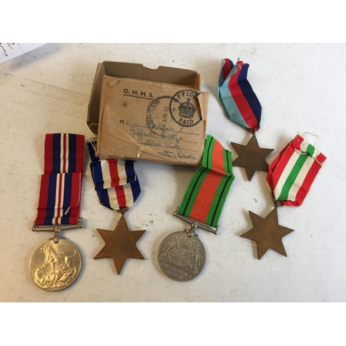 162 - Boxed WW2 Cold Stream Guards Medal Group Inc Italy, Germany & France Stars etc.


683799