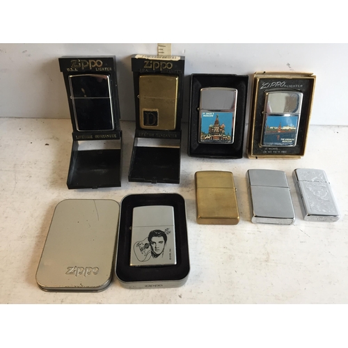 188 - Collection of Zippo Pocket Lighters,.


574691