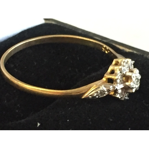 29 - 9ct Gold Diamond Cluster Ring, size U 1/2.


2072976