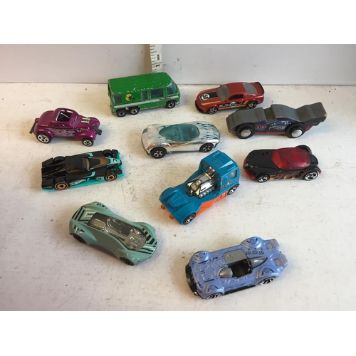 308 - 10  Hot Wheels Vehicles