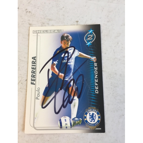 324 - Chelsea Football Club Signed Shoot Out Trading Card. Ferreira