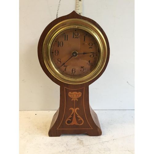 349 - Balloon Shape Edwardian Mechanical Clock.