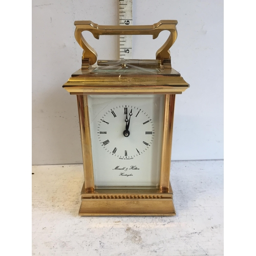 350 - Morrell & Hilton Huntingdon Wind up Mantle Clock, Beautiful Piece