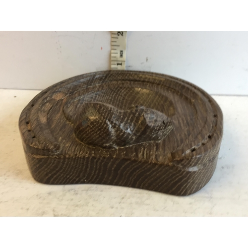 382 - Mouseman Pin Dish In the form of s Horse Shoe