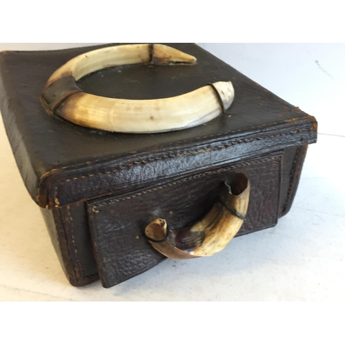 385 - Boars Tusk Hide Box, Early