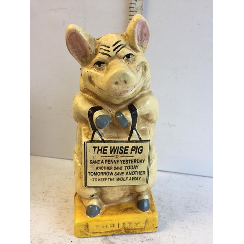 410 - Cast Iron Money Saving Pig