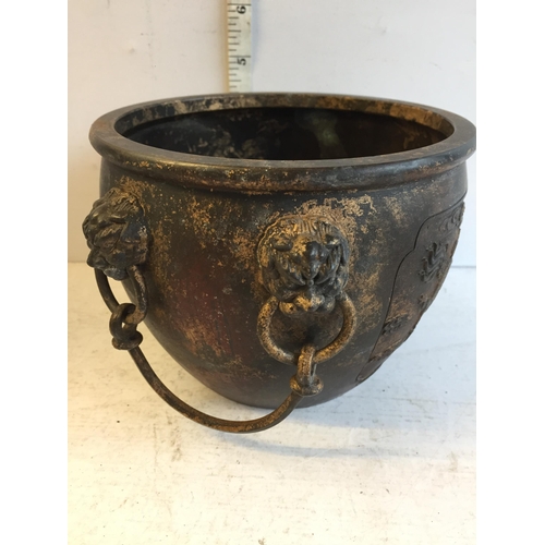 412 - Chinese Bronze Bowl with marks to Base. Early and Very Good Quality