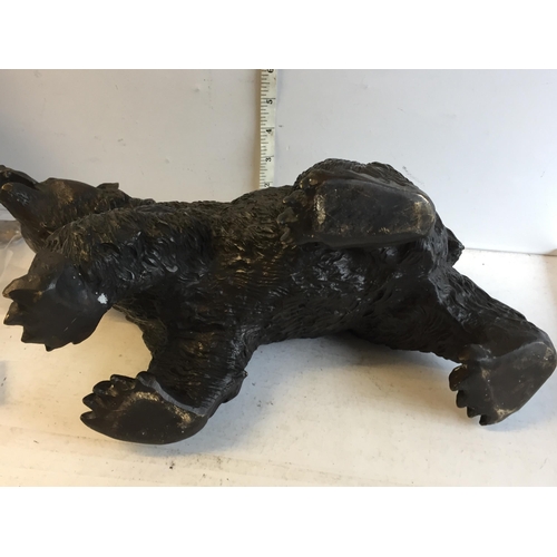 417 - Heavy Bronze Bear, Large