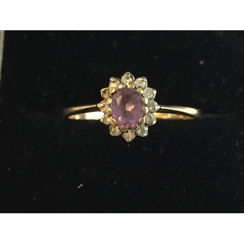 43 - 9ct Gold Diamond & Amethyst Cluster Ring


2058007