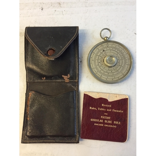 364 - Halden Calculex in original leather Case with Instructions