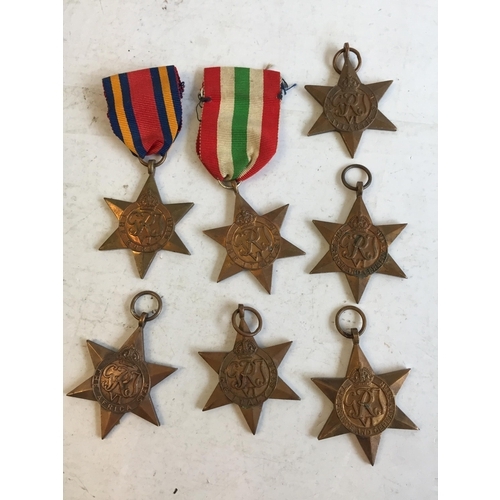 164 - WW2 Medals Inc Atlantic, Burma & African Stars etc X 7.


683806