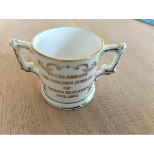 109 - Royal Crown Derby Miniature Loving Cup