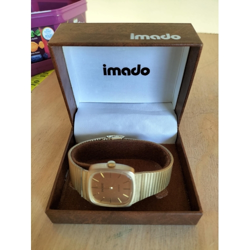 110 - 60's Imado Gents Wrist watch with Box