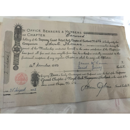 143 - Idwal Thomas Bem Late Royal Engineers & Guard Master (Mason) & Wife Nurse Badge, Bem Presented By An... 