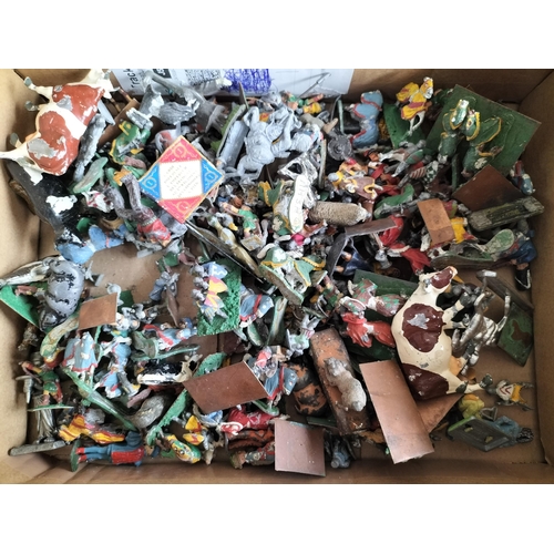 71 - Good Box of Assorted Lead Soldiers & Other