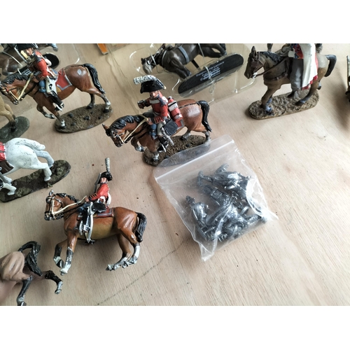 72 - Box of Assorted Lead Cavalry Figures & Other