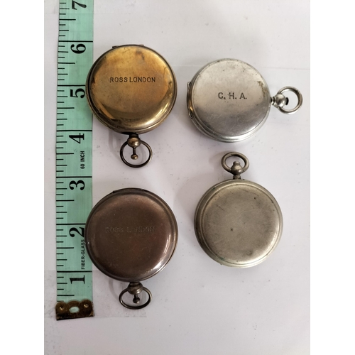 11 - 4 Pocket Watch Style Compasses