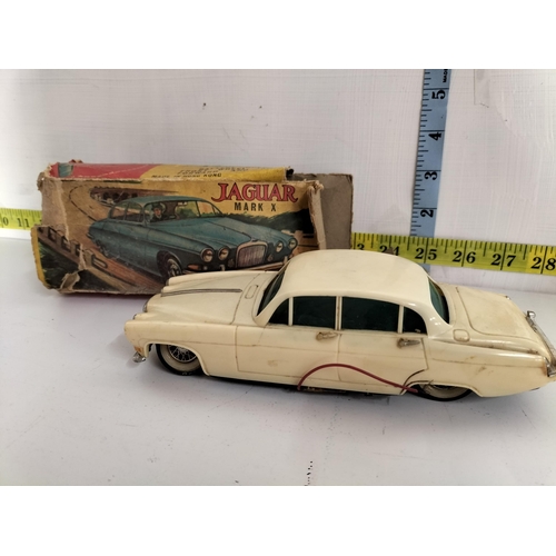 30 - Jaguar Mark X Battery Operated Car with Box. (Box a little rough)