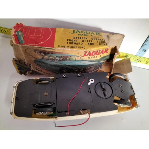 30 - Jaguar Mark X Battery Operated Car with Box. (Box a little rough)