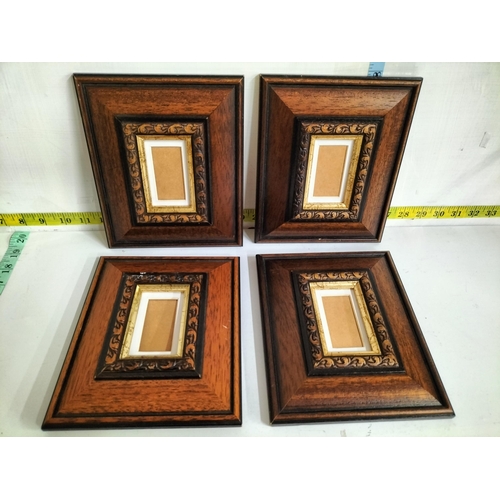 81 - 4 Miniature Wooden Picture Frames