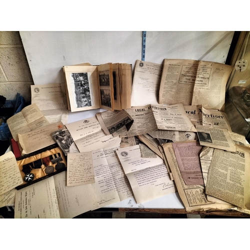 88 - Army Records Book & Ephemera of Humphrey Park. He was a Service in the Mines & Enlisted in the WW1. ... 