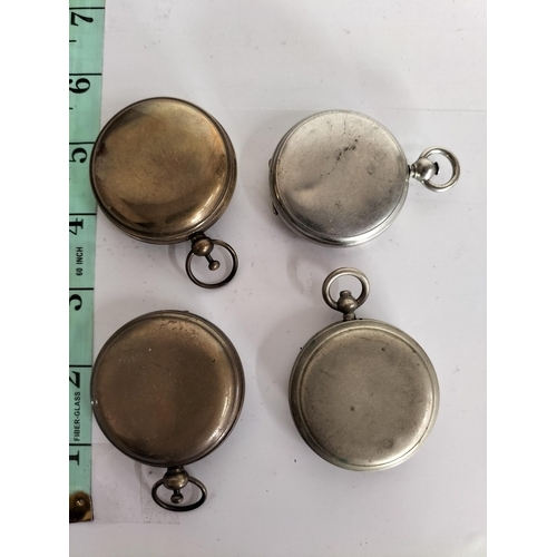 11 - 4 Pocket Watch Style Compasses