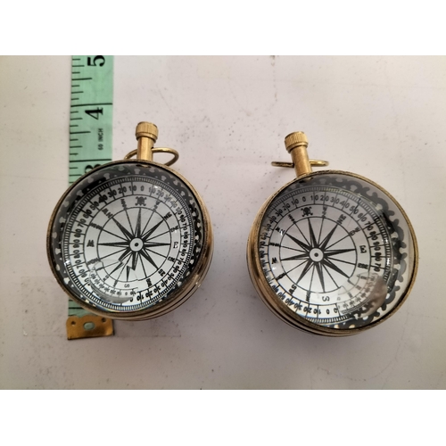 132 - 2 Quartz Ball Clock Paper Weights