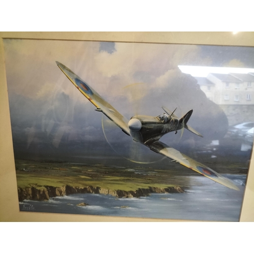 263 - Signed Spitfire Picture, Shipping Unavailable