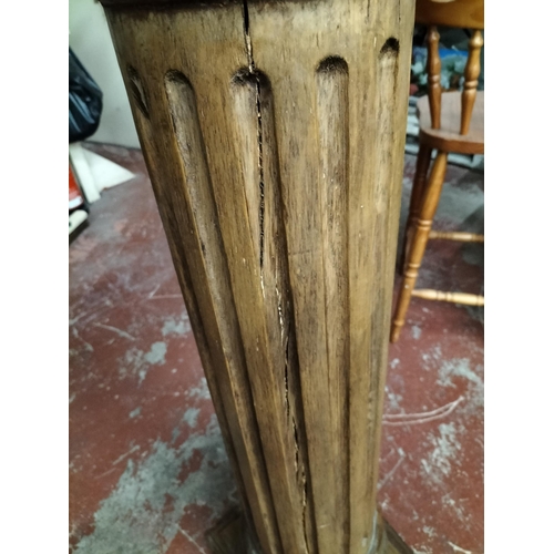 274 - Solid Wood Corinthian Carved Column, Shipping Unavailable