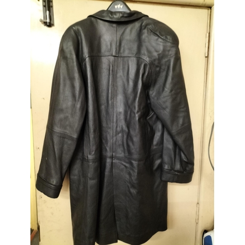 281 - Long Leather Coat