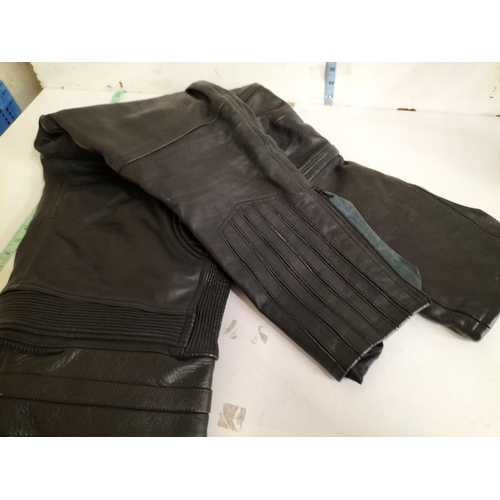 283 - Pair of Leather Motorcycle Trousers