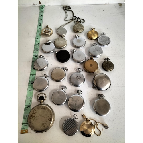 5 - Job Lot of Mechanical & Quartz Pocket Watches, Spares/ Repairs. x 25.


411156