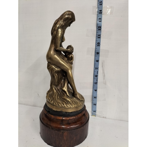 55 - Bronze Mother & Child Figure