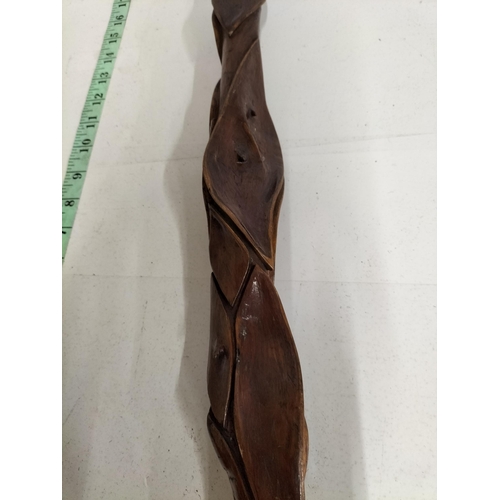 74 - Ornate Carved Wooden Walking Stick