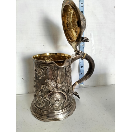 159 - Early 925 Sterling Silver Tankard Jug,727grams

2206021