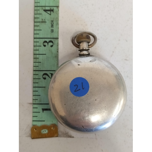 18 - Waltham Full Hunter Pocket Watch, as is