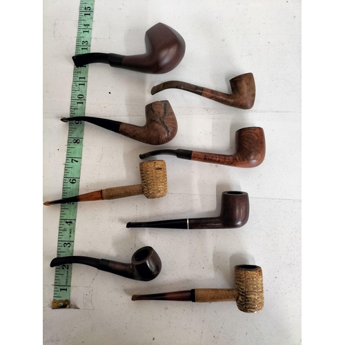 201 - Vintage Smoking Pipes, Estate Inc Carved, Branded Job Lot.

442335