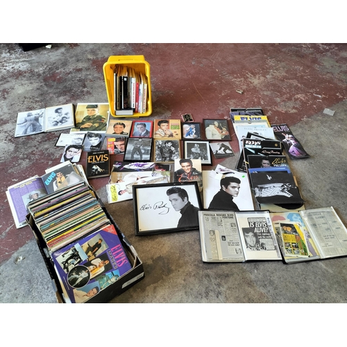 313 - Very Large Amount of Elvis Items Inc Records,Books, Etc