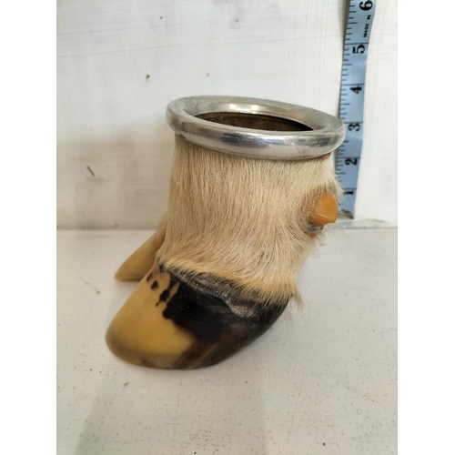 51 - Large Hoof Desk Pen Brush Pot