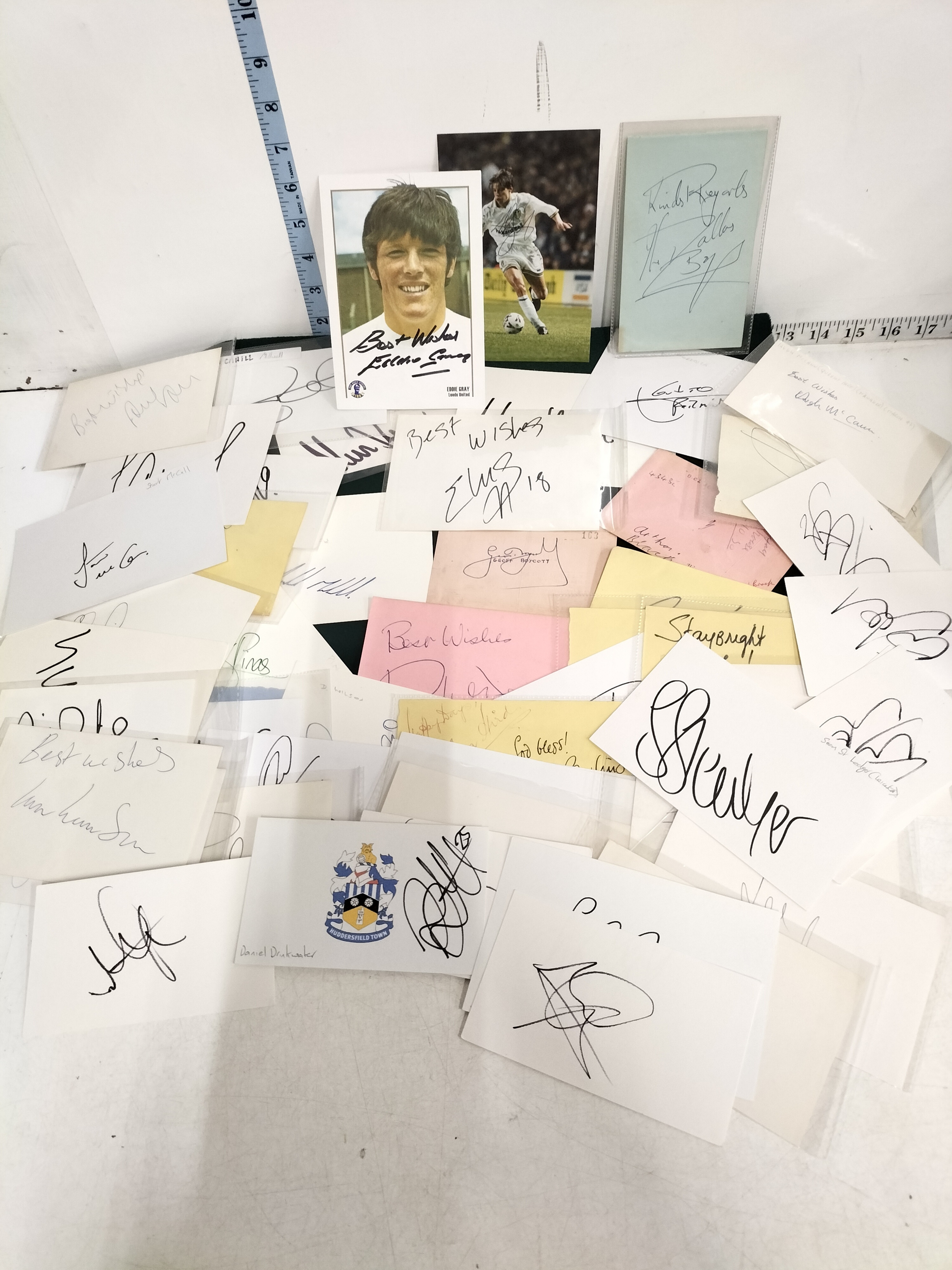 Large Autographed Collection of Sports cards and Other