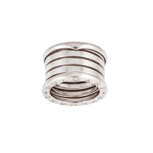 154 - A BULGARI B - ZERO RING, in 18ct white gold, size I-J, 11.2g.