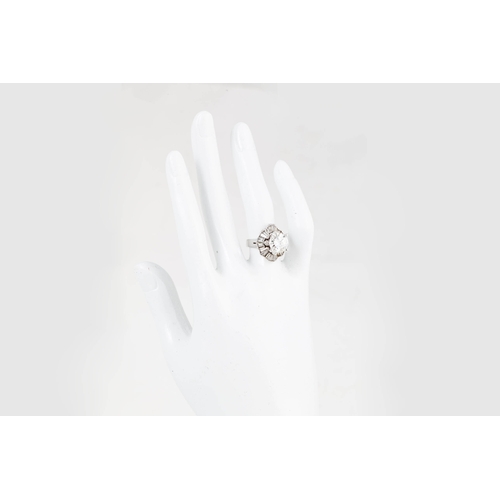 37 - A DIAMOND SOLITAIRE RING/ PENDANT, the round brilliant cut diamond mounted in 18ct white gold combin... 