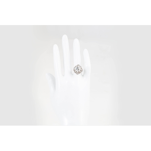 37 - A DIAMOND SOLITAIRE RING/ PENDANT, the round brilliant cut diamond mounted in 18ct white gold combin... 