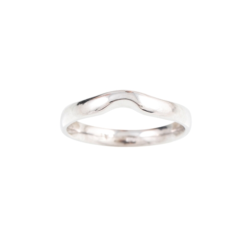 330 - A PLATINUM KEEPER BAND RING, 4.2 g., size N