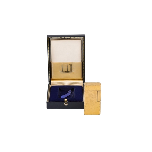 143 - A DUNHILL LIGHTER, cased