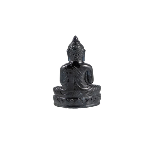 273 - A CARVED STONE ORNAMENT, of Buddha