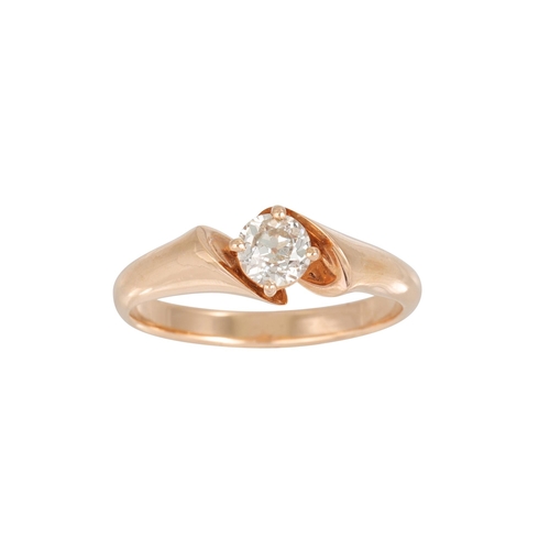 149 - A DIAMOND SOLITAIRE RING, the brilliant cut diamond mounted in 18ct gold. Estimated: weight of diamo... 