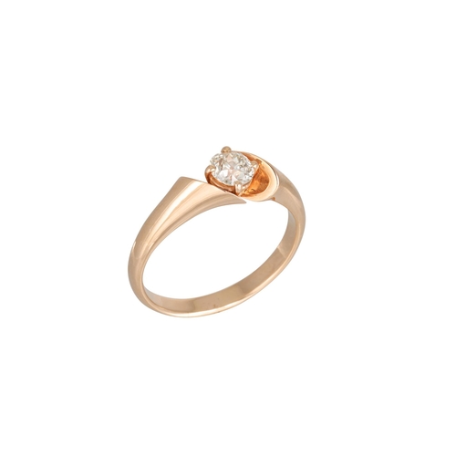 149 - A DIAMOND SOLITAIRE RING, the brilliant cut diamond mounted in 18ct gold. Estimated: weight of diamo... 